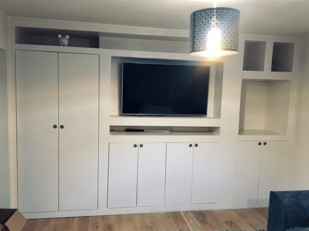 Living Room Storage Wall - Built In Oxford